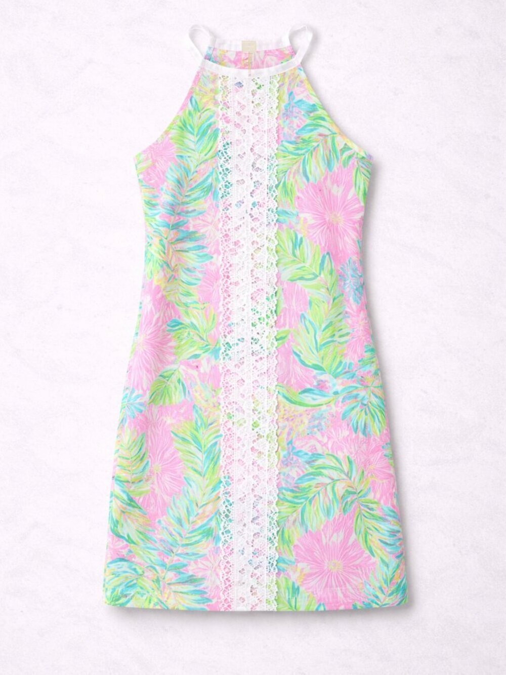 Lilly Pulitzer Women's Pearl Romper "Don't Stop Beleafing" Tropical Print Size 4
